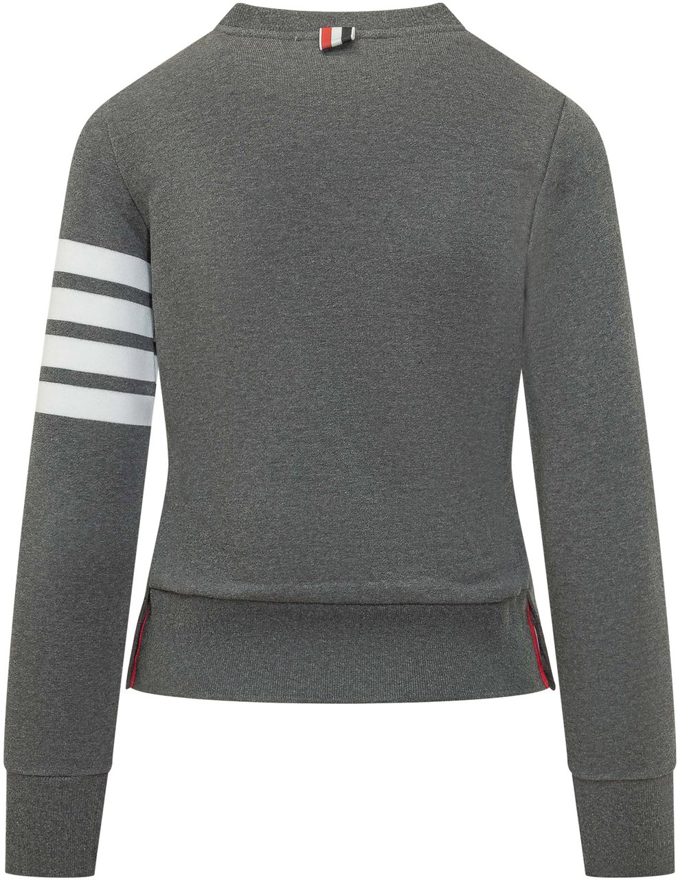 Thom Browne Felpa Girocollo Con Quattro Bande Grijs