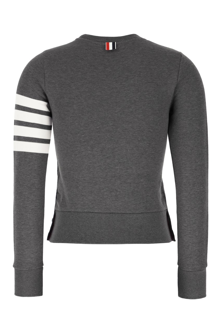 Thom Browne Thom Browne Dark grey cotton sweatshirt Grijs