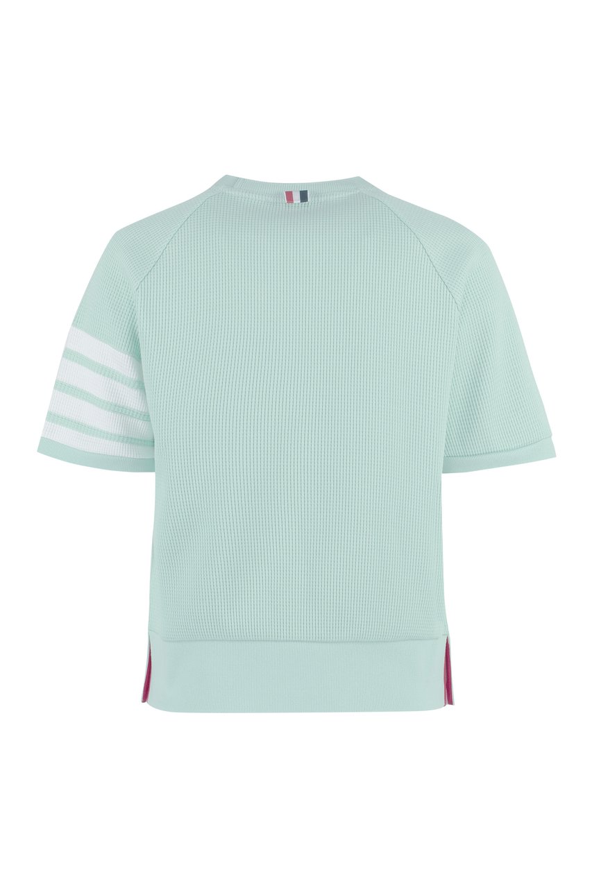 Thom Browne Cotton piqué t-shirt Groen