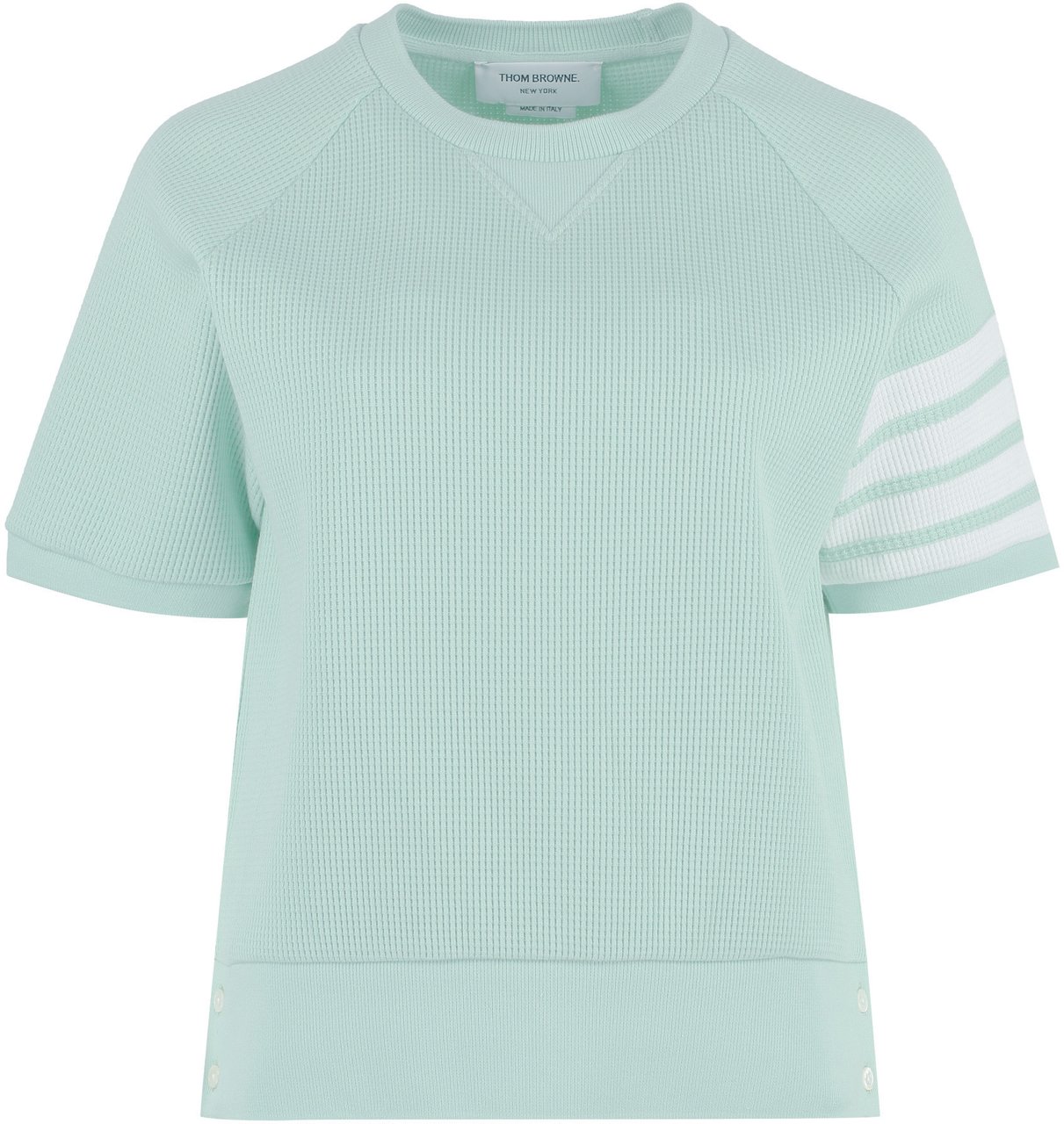 Thom Browne Cotton piqué t-shirt Groen