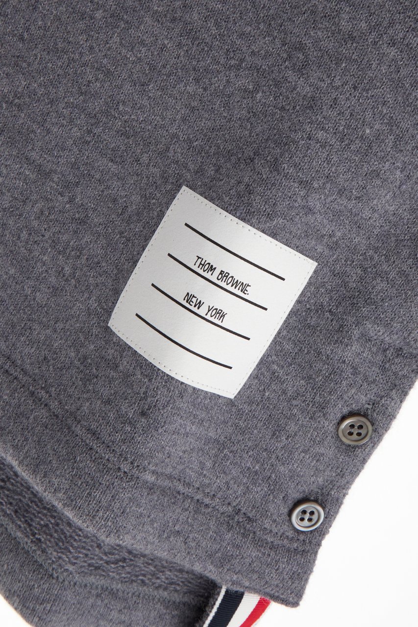 Thom Browne Thom Browne Grey wool oversize sweater Grijs