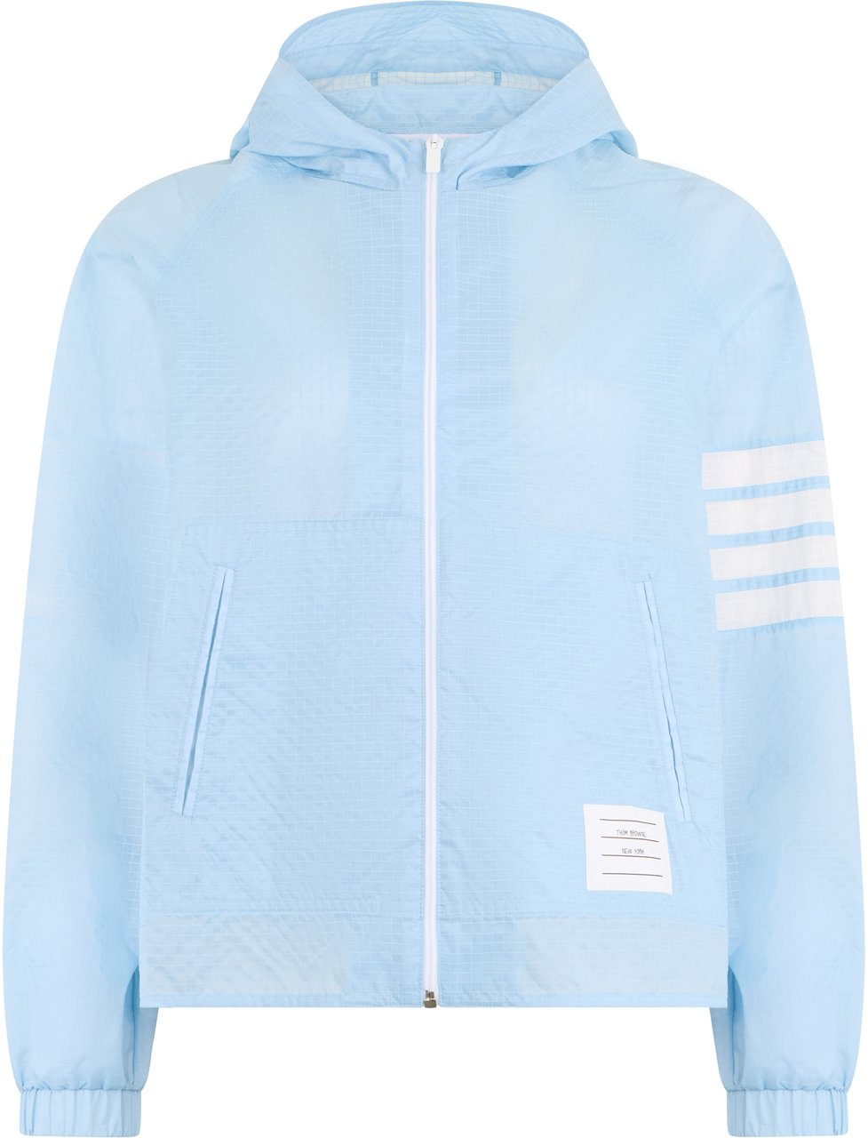 Thom Browne Light jacket in ripstop Lichtblauw