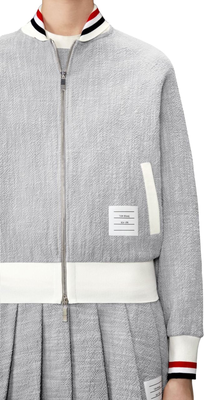 Thom Browne Coats Grey Lichtgrijs