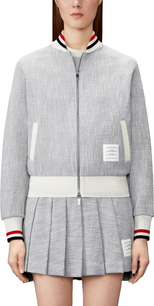 Thom Browne Coats Grey Grijs