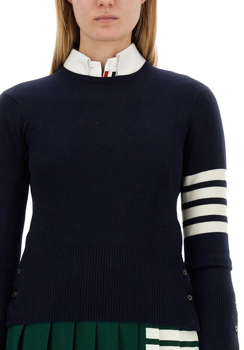 Thom Browne 4Bar Shirt Blauw