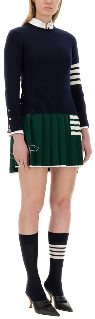 Thom Browne 4Bar Shirt Blauw