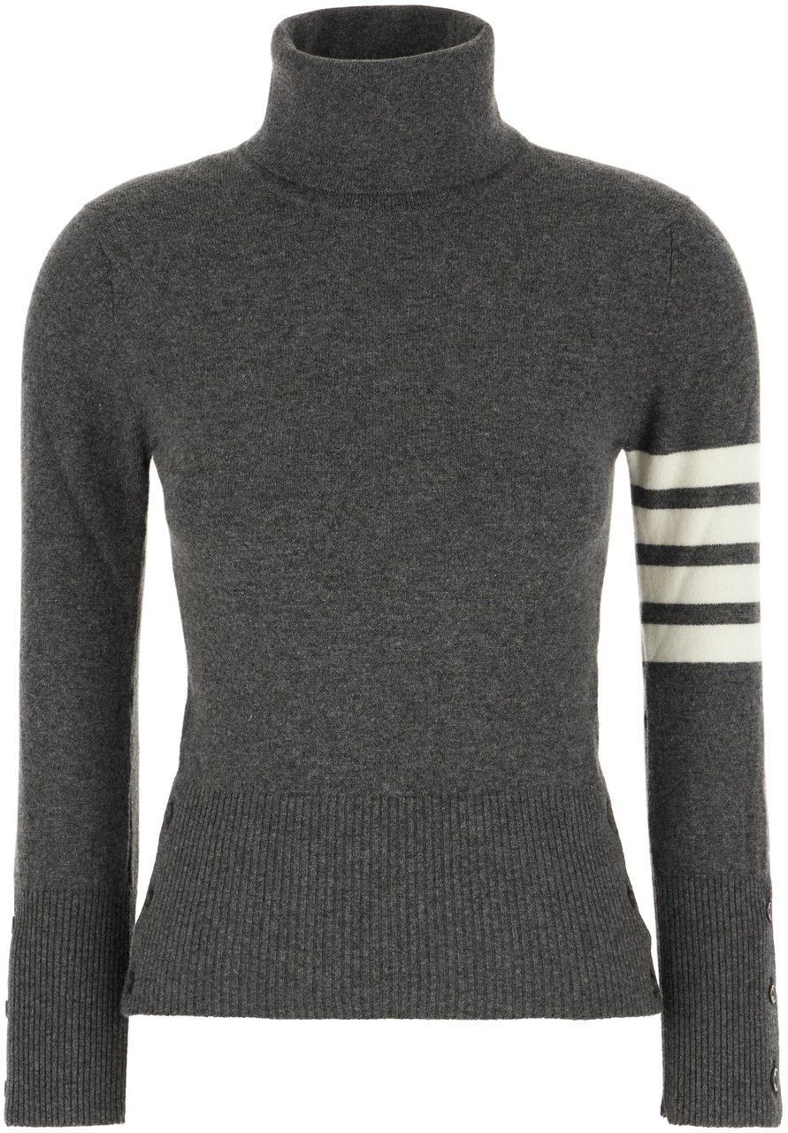 Thom Browne Thom Browne Dark grey cashmere sweater Grijs