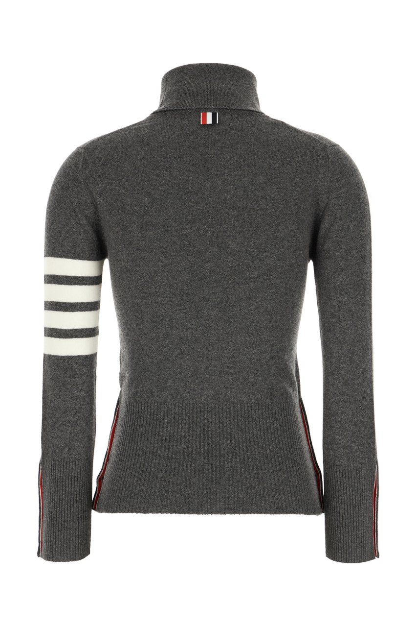 Thom Browne Thom Browne Dark grey cashmere sweater Grijs