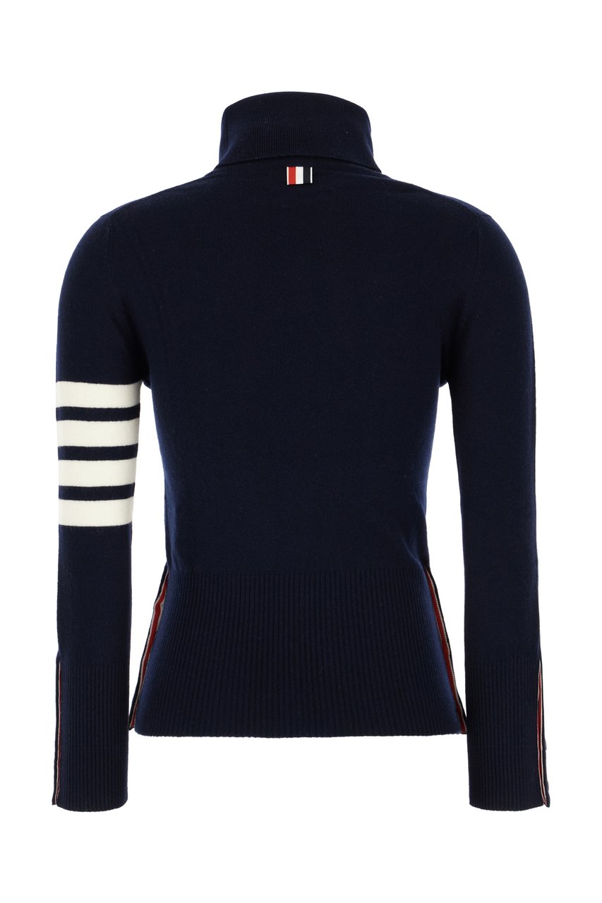 Thom Browne Thom Browne Navy blue cashmere sweater Blauw