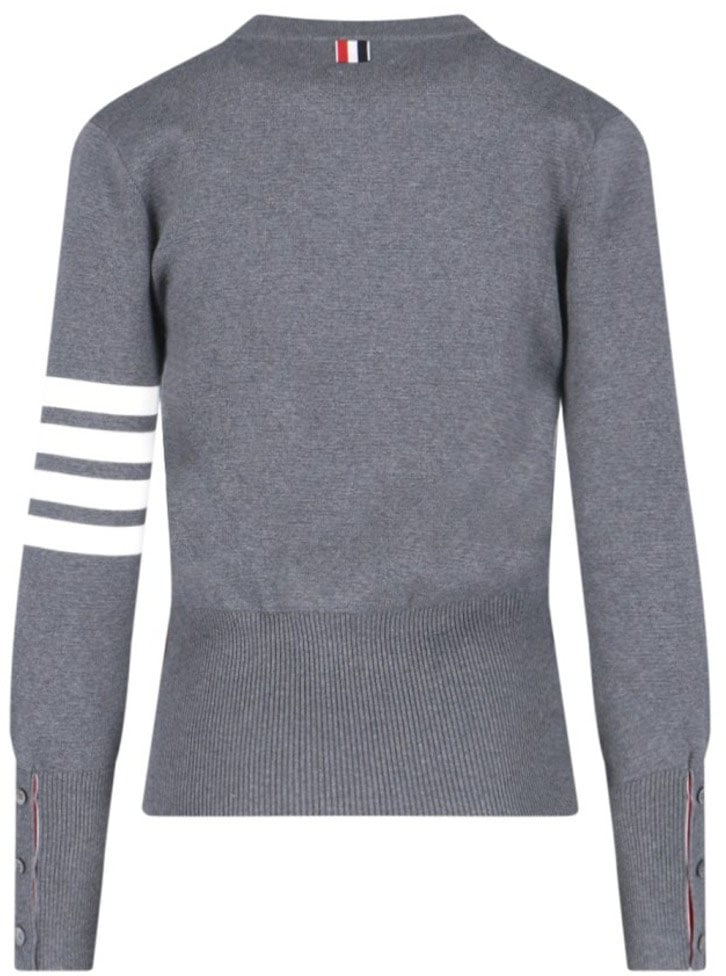 Thom Browne "4-Bar" Sweater – Grey Grijs