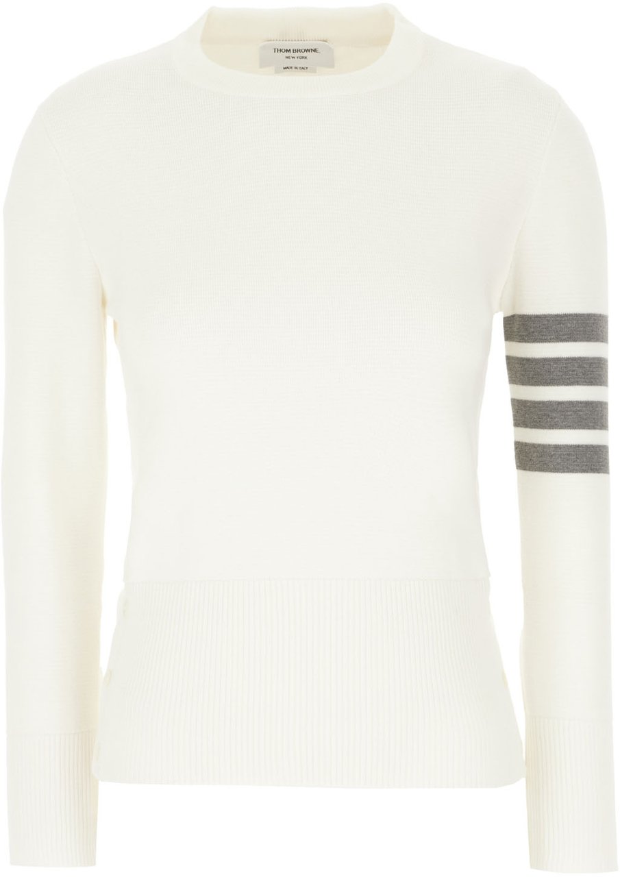 Thom Browne Thom Browne White cotton sweater Wit