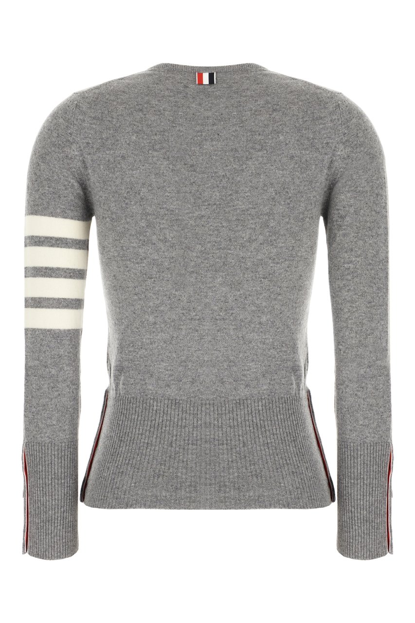 Thom Browne Thom Browne Cardigan in cashmere grigio Grijs