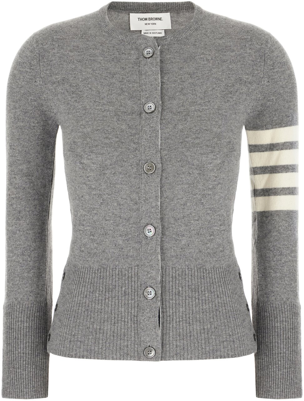 Thom Browne Thom Browne Cardigan in cashmere grigio Grijs