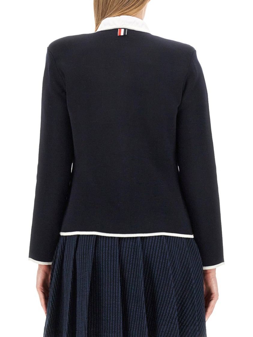 Thom Browne Single-Breasted Jacket Blauw