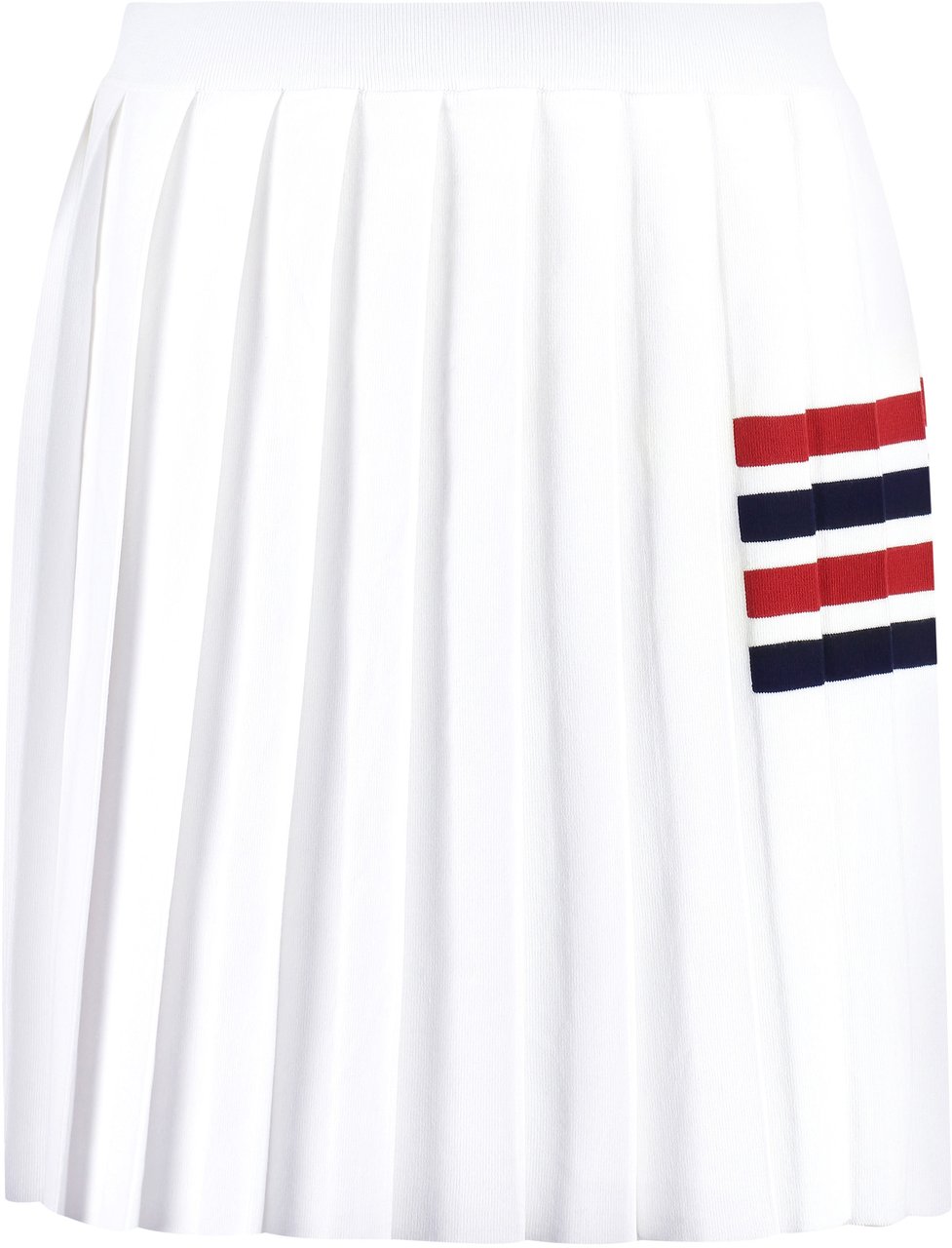 Thom Browne Pleated knitted skirt Wit