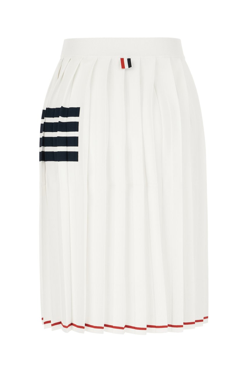 Thom Browne Thom Browne White viscose blend skirt Wit