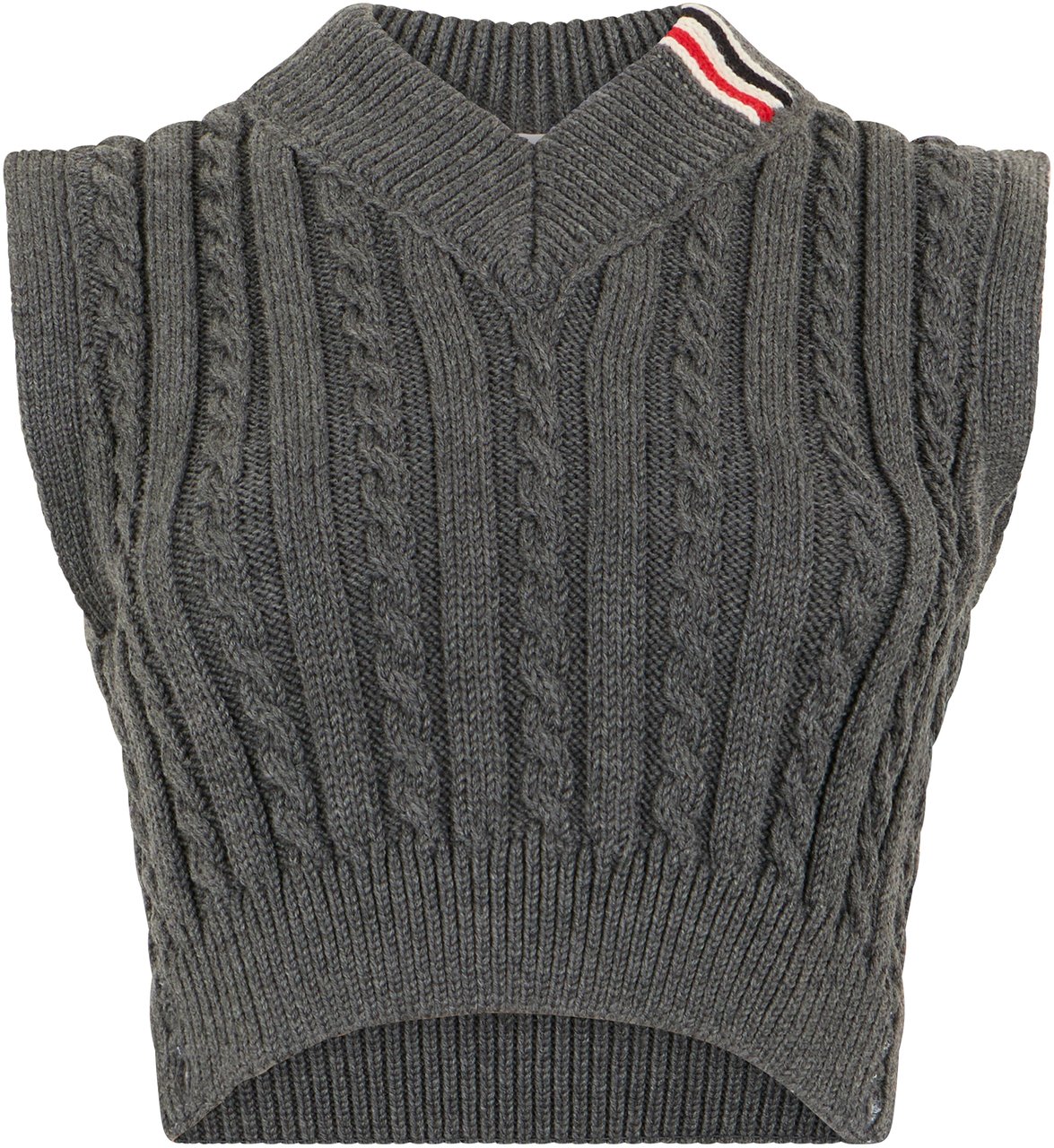 Thom Browne Woven wool vest Grijs
