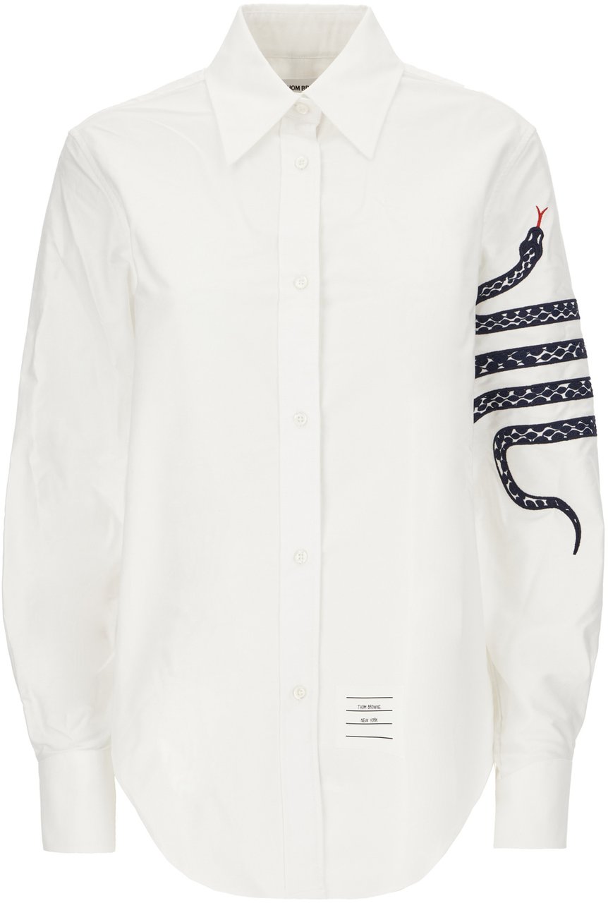 Thom Browne Thom Browne White oxford shirt Wit