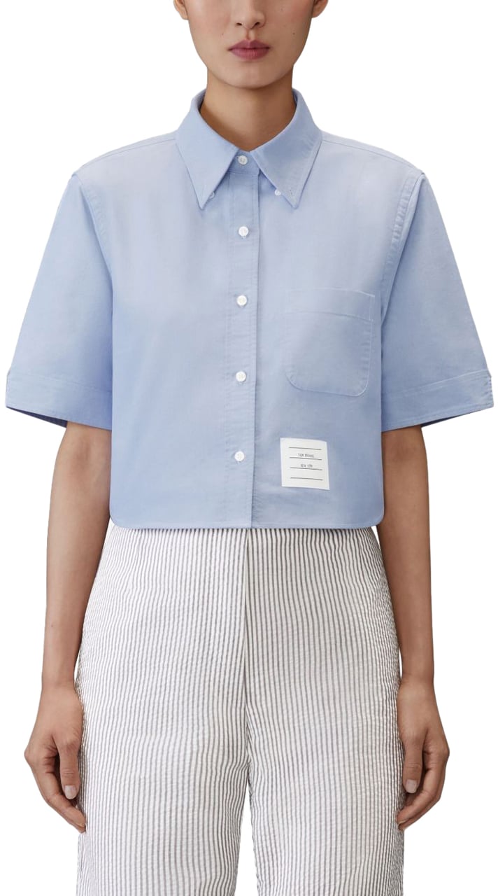 Thom Browne Shirts Clear Blue Blauw