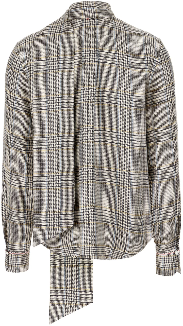 Thom Browne Thom Browne Printed silk blouse Divers