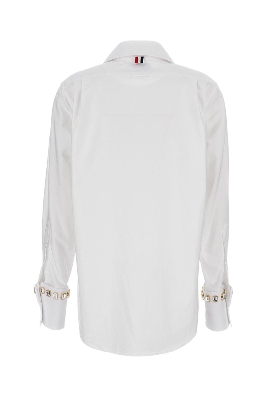 Thom Browne Oversized White Cotton Shirt Wit