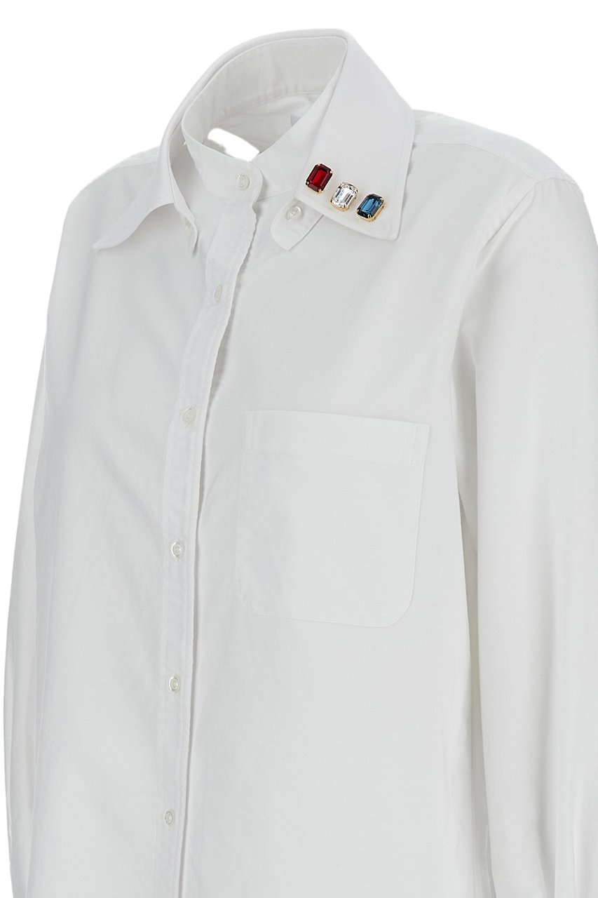 Thom Browne Oversized White Cotton Shirt Wit