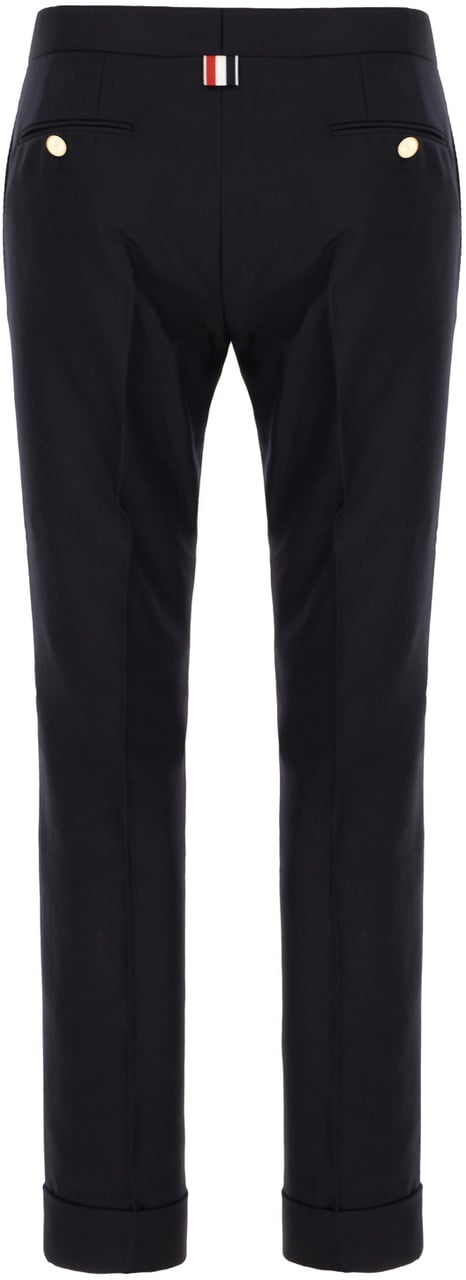 Thom Browne Thom Browne Midnight blue wool pants Blauw