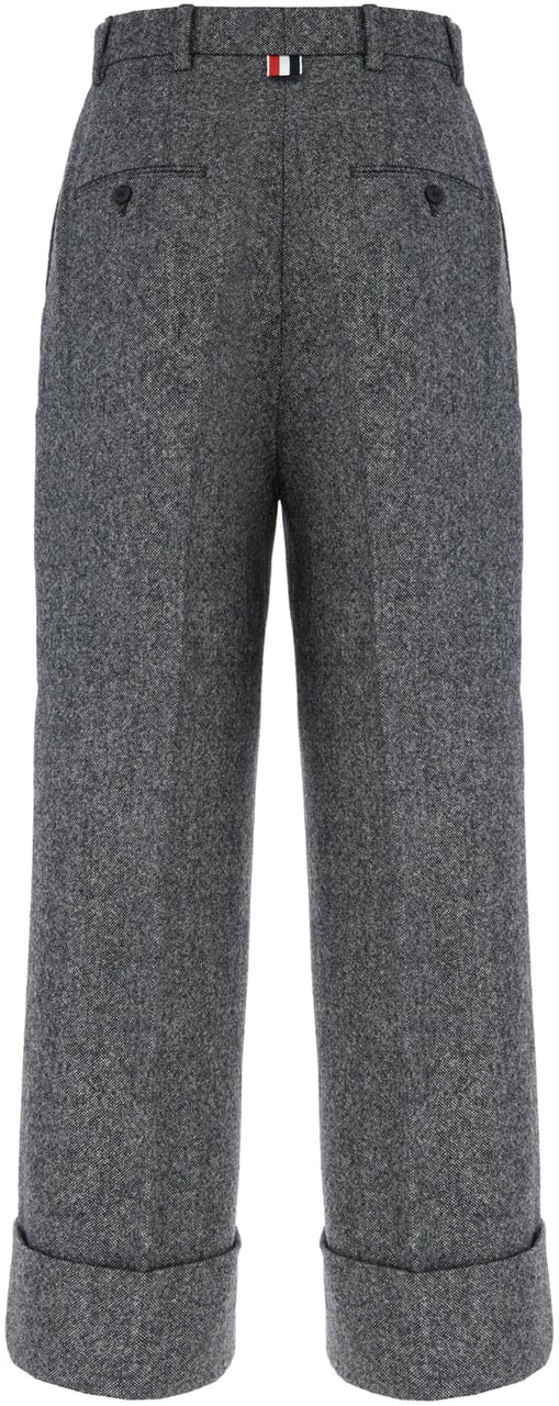Thom Browne Thom Browne Melange grey wool blend pants Grijs