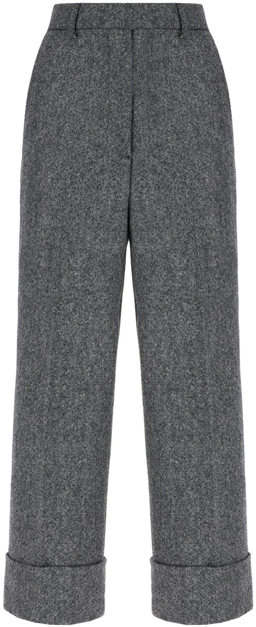 Thom Browne Thom Browne Melange grey wool blend pants Grijs
