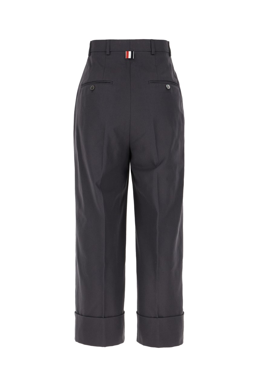 Thom Browne Thom Browne Grey cotton pants Grijs