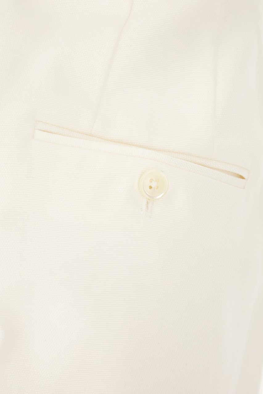 Thom Browne Thom Browne White cotton pants Wit