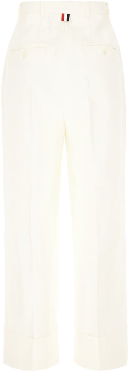 Thom Browne Thom Browne White cotton pants Wit