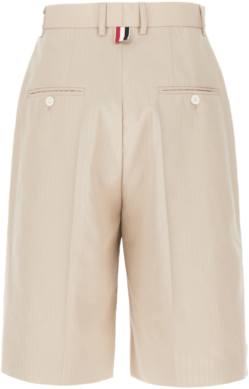 Thom Browne Thom Browne Sand polyester blend bermuda shorts Neutraal