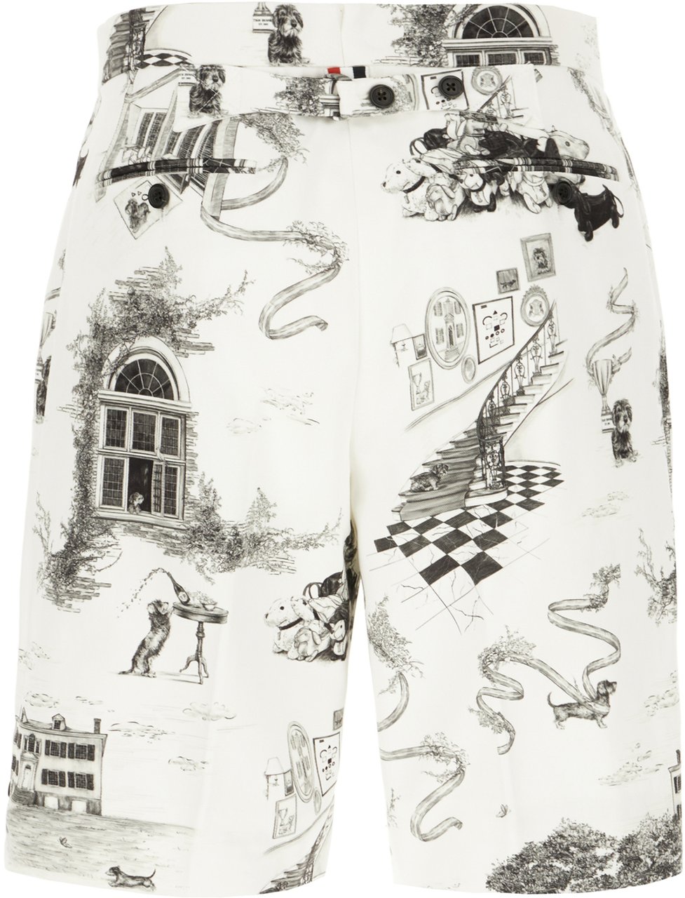 Thom Browne Thom Browne Printed cotton bermuda shorts Divers