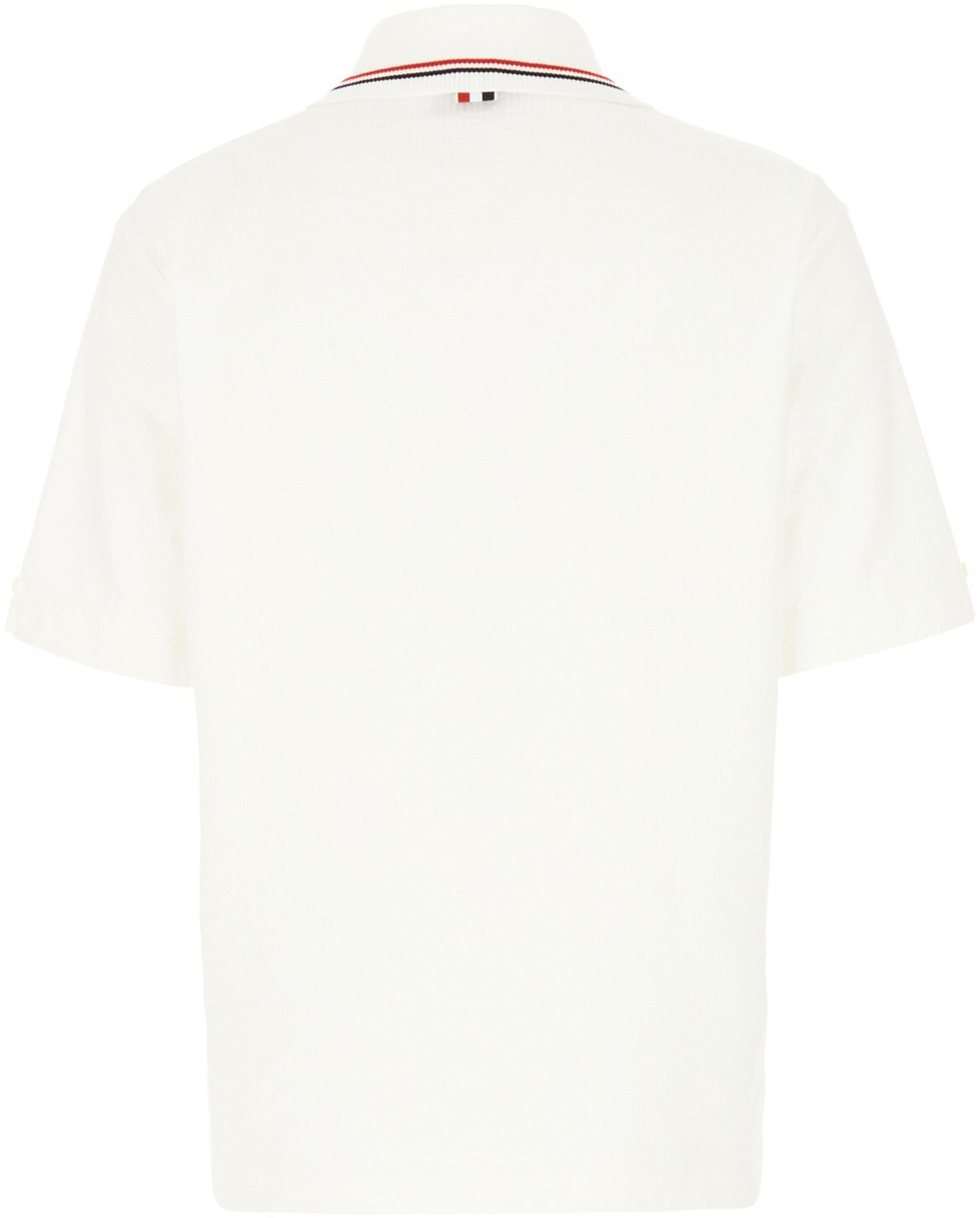 Thom Browne Thom Browne White cotton polo shirt Wit