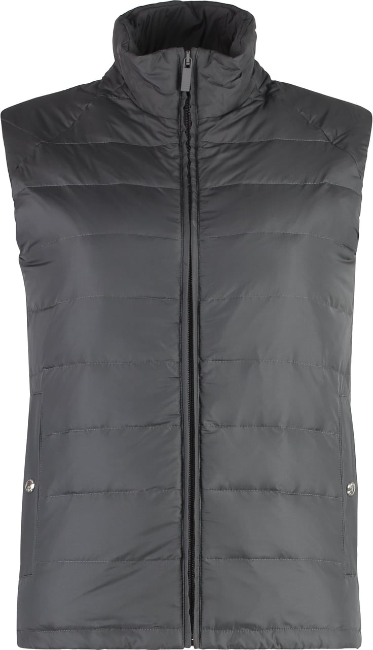 Thom Browne Full zip down vest Grijs