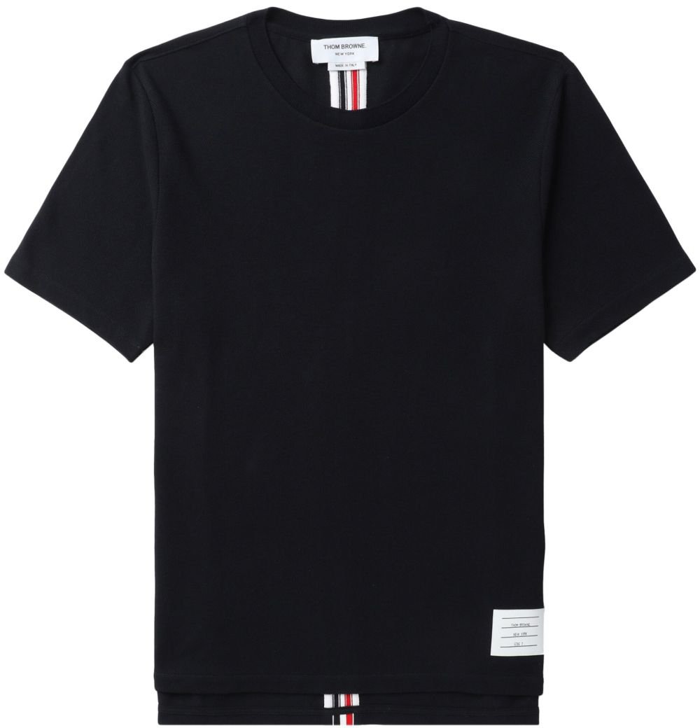 Thom Browne T-Shirts And Polos Blu Navy Navy