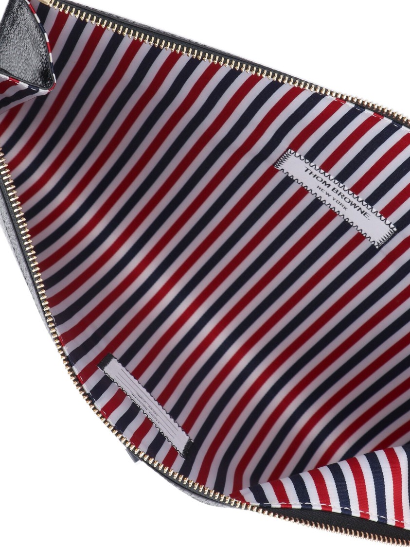 Thom Browne Logo Clutch – Black Zwart