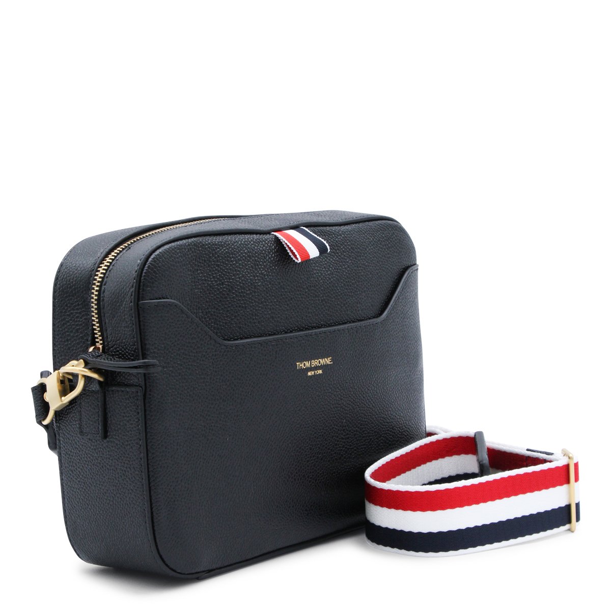 Thom Browne Structured Black Bag Zwart