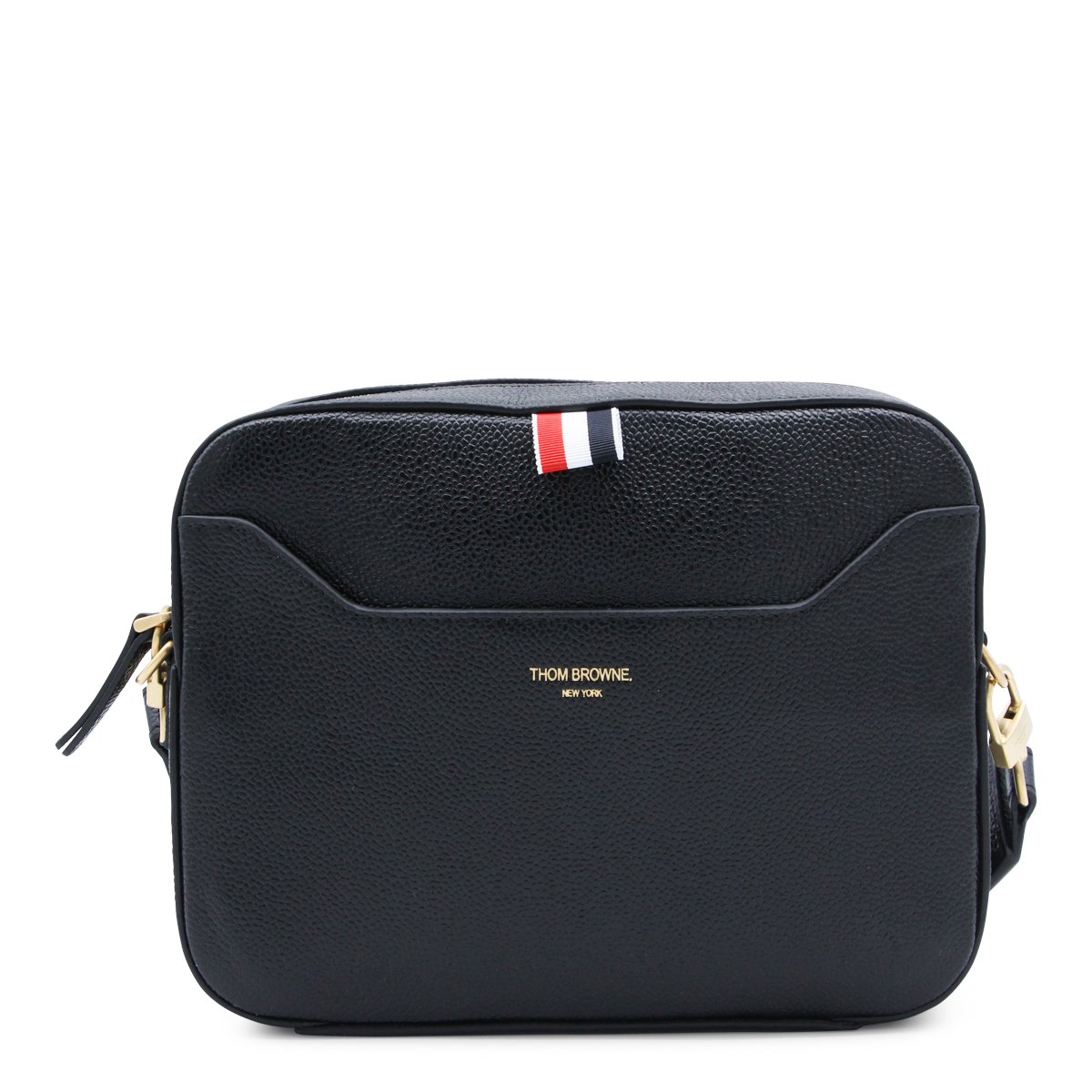 Thom Browne Structured Black Bag Zwart