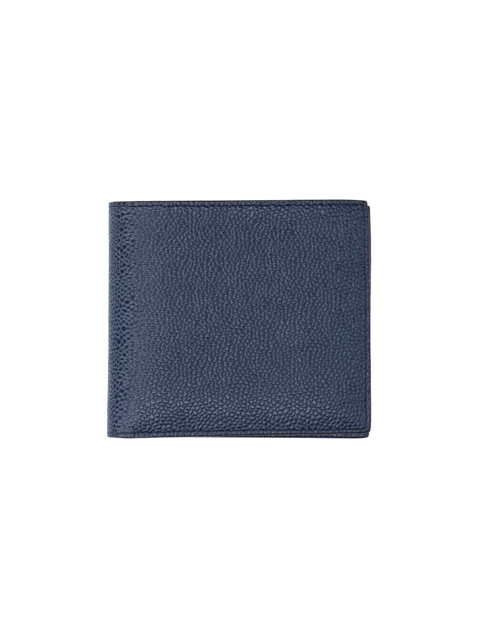 Thom Browne Blue Textured Leather Bifold Wallet Blauw