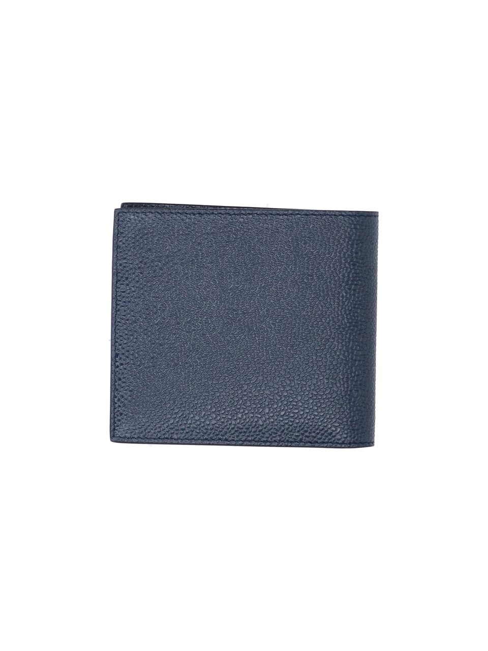 Thom Browne Blue Textured Leather Bifold Wallet Blauw