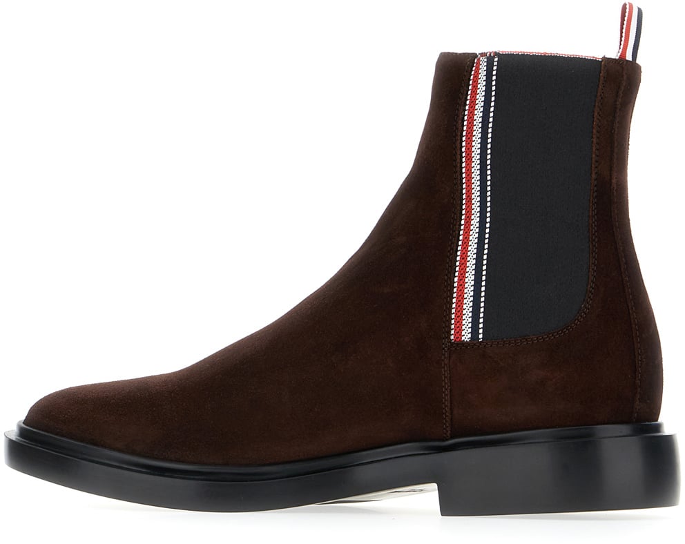 Thom Browne Thom Browne Brown suede ankle boots Bruin