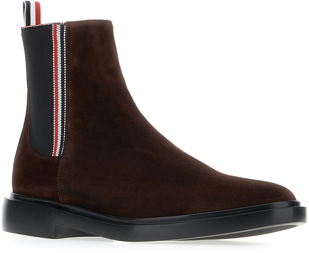 Thom Browne Thom Browne Brown suede ankle boots Bruin