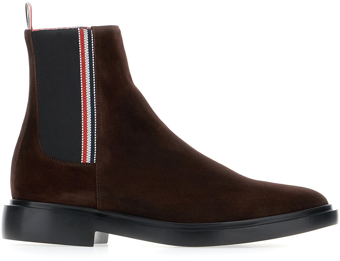 Thom Browne Thom Browne Brown suede ankle boots Bruin