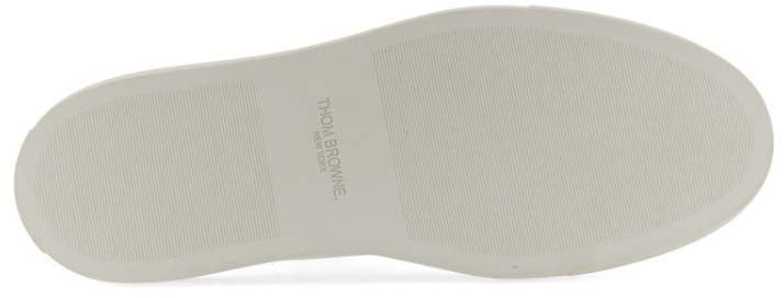 Thom Browne Low-Top Leather Sneaker Wit