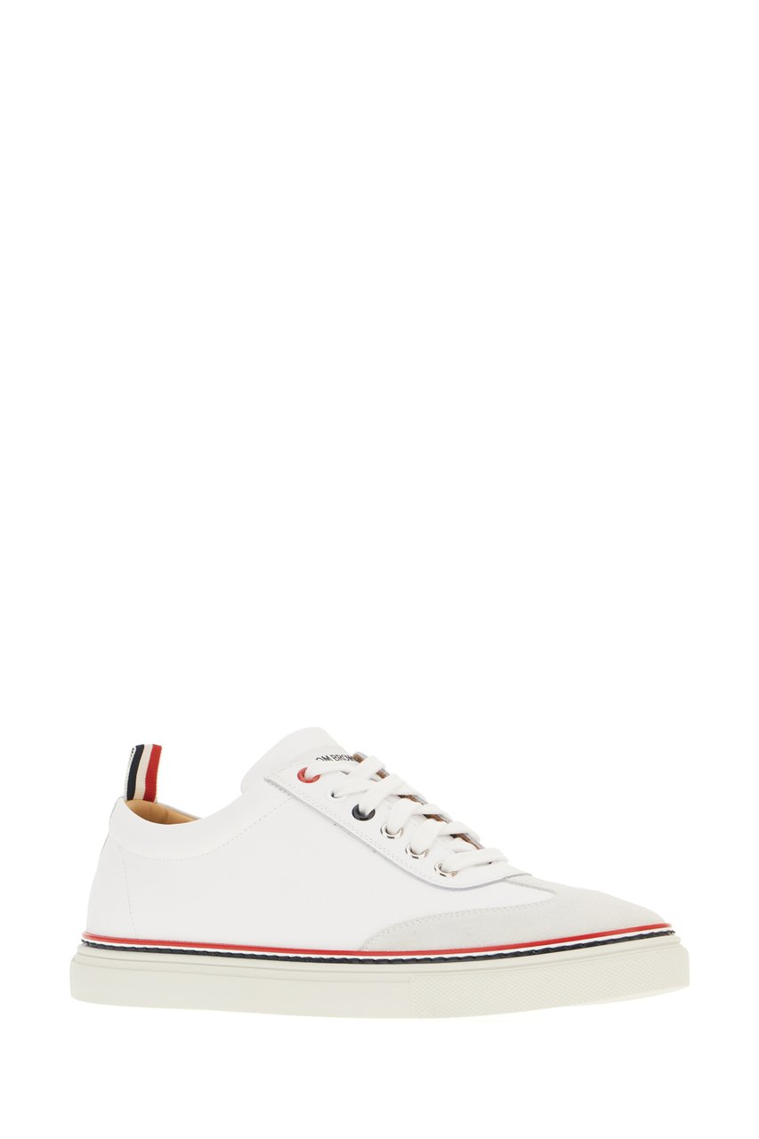 Thom Browne Thom Browne White leather sneakers Wit