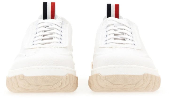 Thom Browne Cotton Canvas Sneaker Wit