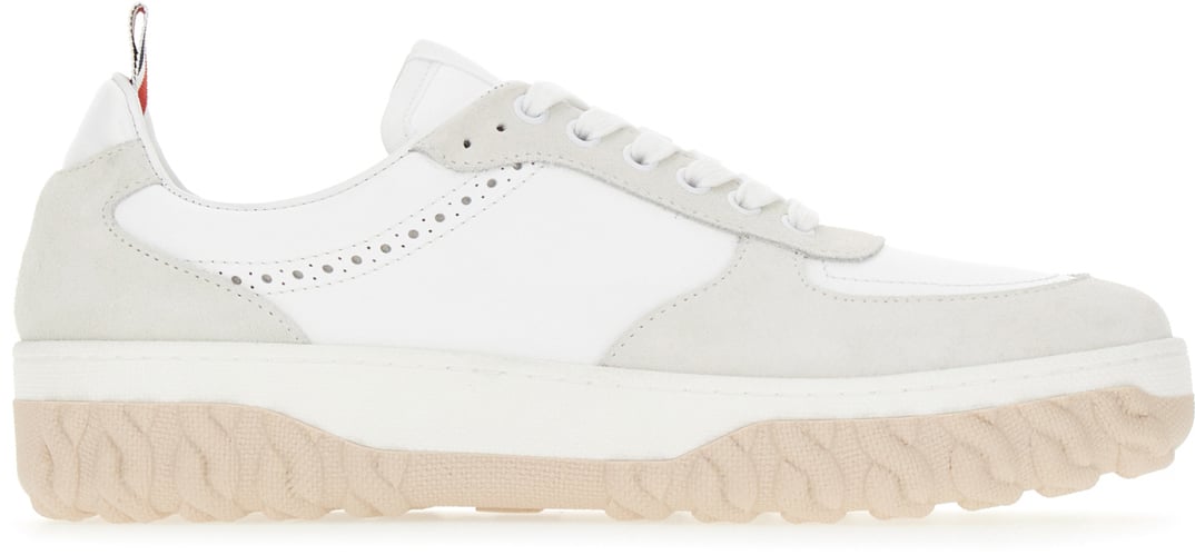 Thom Browne Thom Browne Two-tone leather Letterman sneakers Divers