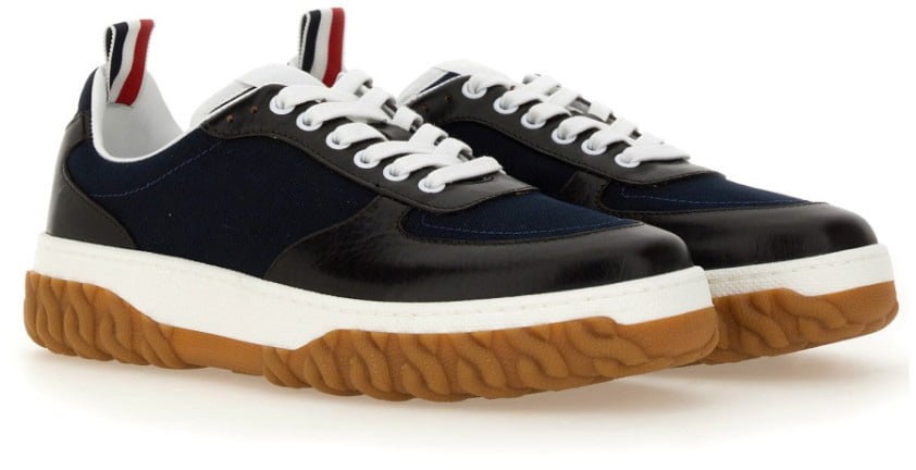 Thom Browne Trainer "Letterman" Blauw